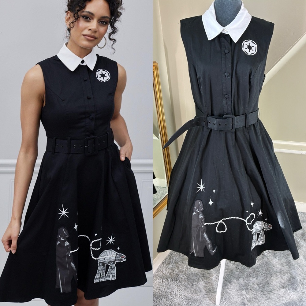 Her Universe Star Wars Darth Vader & AT-AT Retro Dress Poodle Skirt XL